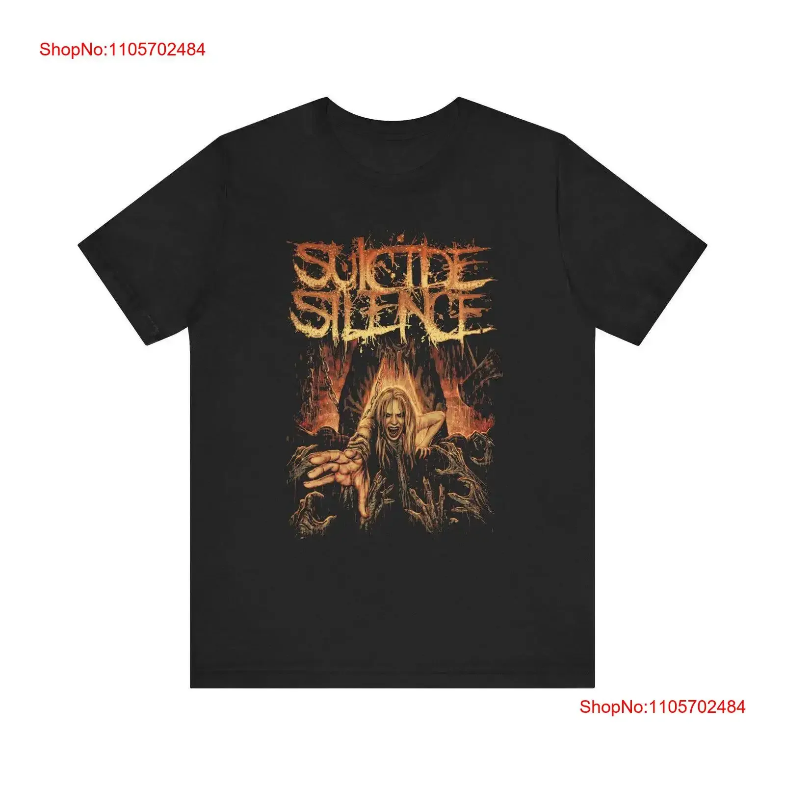 Sucide Silence Deathcore Metal Band T Shirt 2 Merch vintage Washed Casual Stretched Comfortable Versatile Top For Everyday Wear