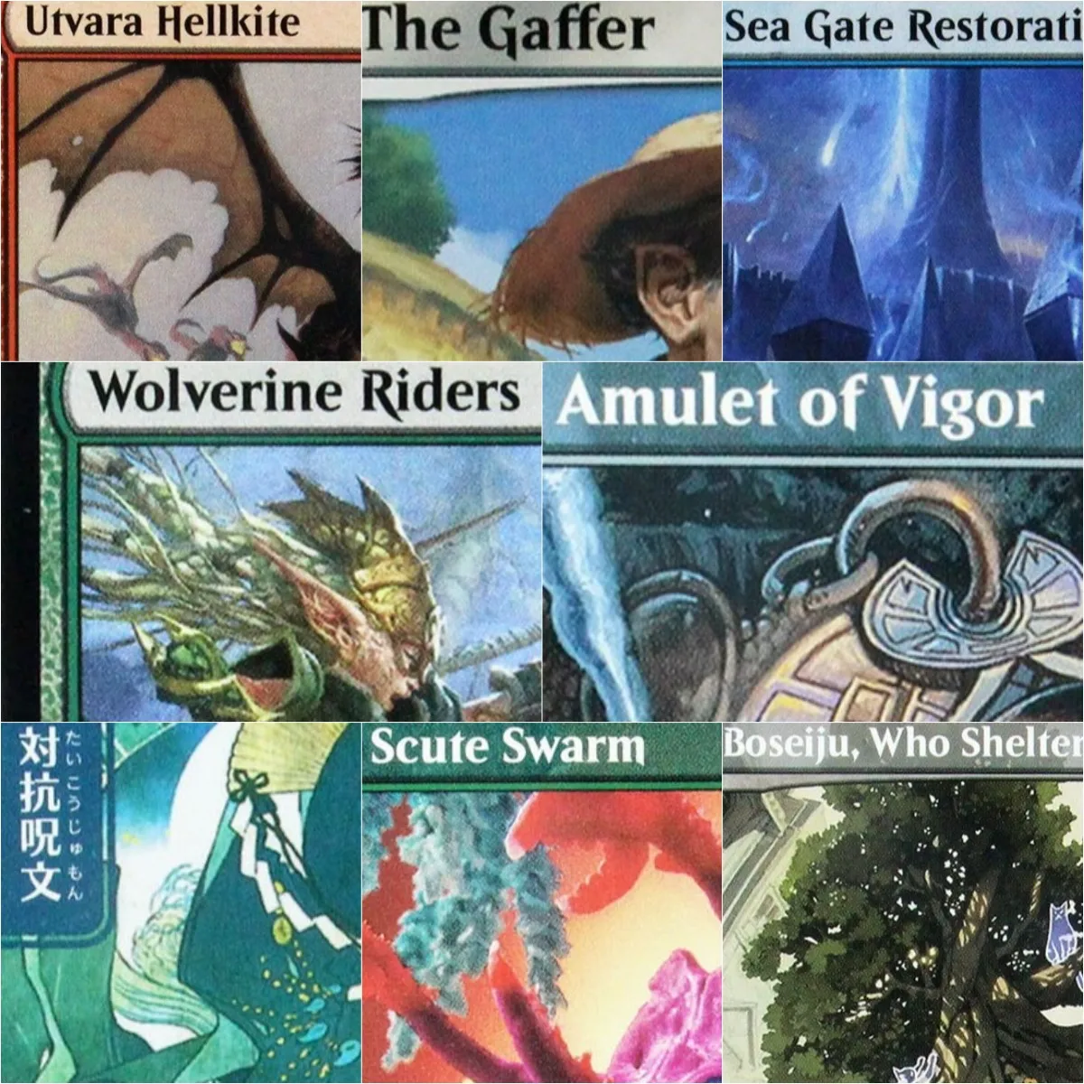 Cartes de jeu TCG de haute qualité : Icetill Explorer/Prismatic Vista/Amulet of Vigor/Feral Felix/Goblin Matron/ – Proxy Magique