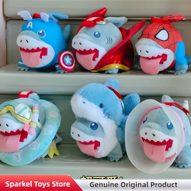 

Genuine Marvel Rivals Jeff The Land Shark Cosbi Plush Keychain Blind Box Mini Figure Mystery Box Doll Collect Pendant Toys Gift