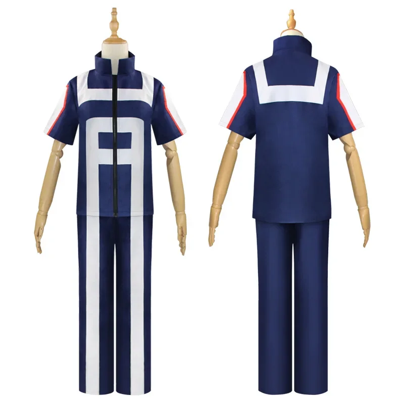 

Anime My Hero Academia Iida Tenya Cosplay Costume Todoroki Shoto Bakugou Katsuki College Gymnastics Uniform Sportswear Halloween