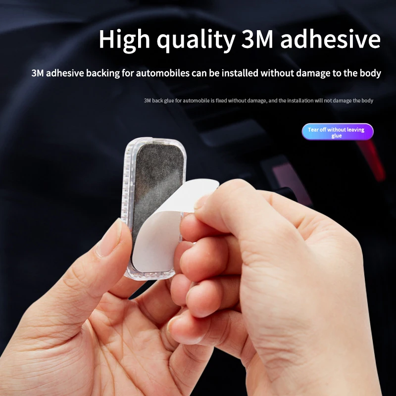 LED Touch Light Mini Wireless Car Interior Lighting Auto Roof Ceiling Reading Lamp for Door Foot Trunk Storage Box USB Car Light