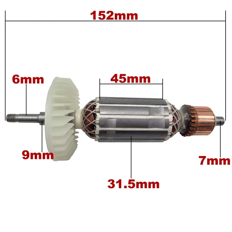 

Замена якорного статора ротора арматуры для перфоратора Makita 9554NB 515619-7 AC220V-240V
