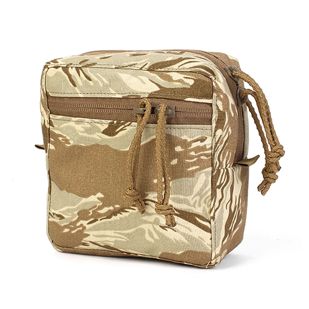 Outdoor Tactical GP Square Miscellaneous Bag MOLLE System Zipper Practical Bag Waist Seal Accessory Bag