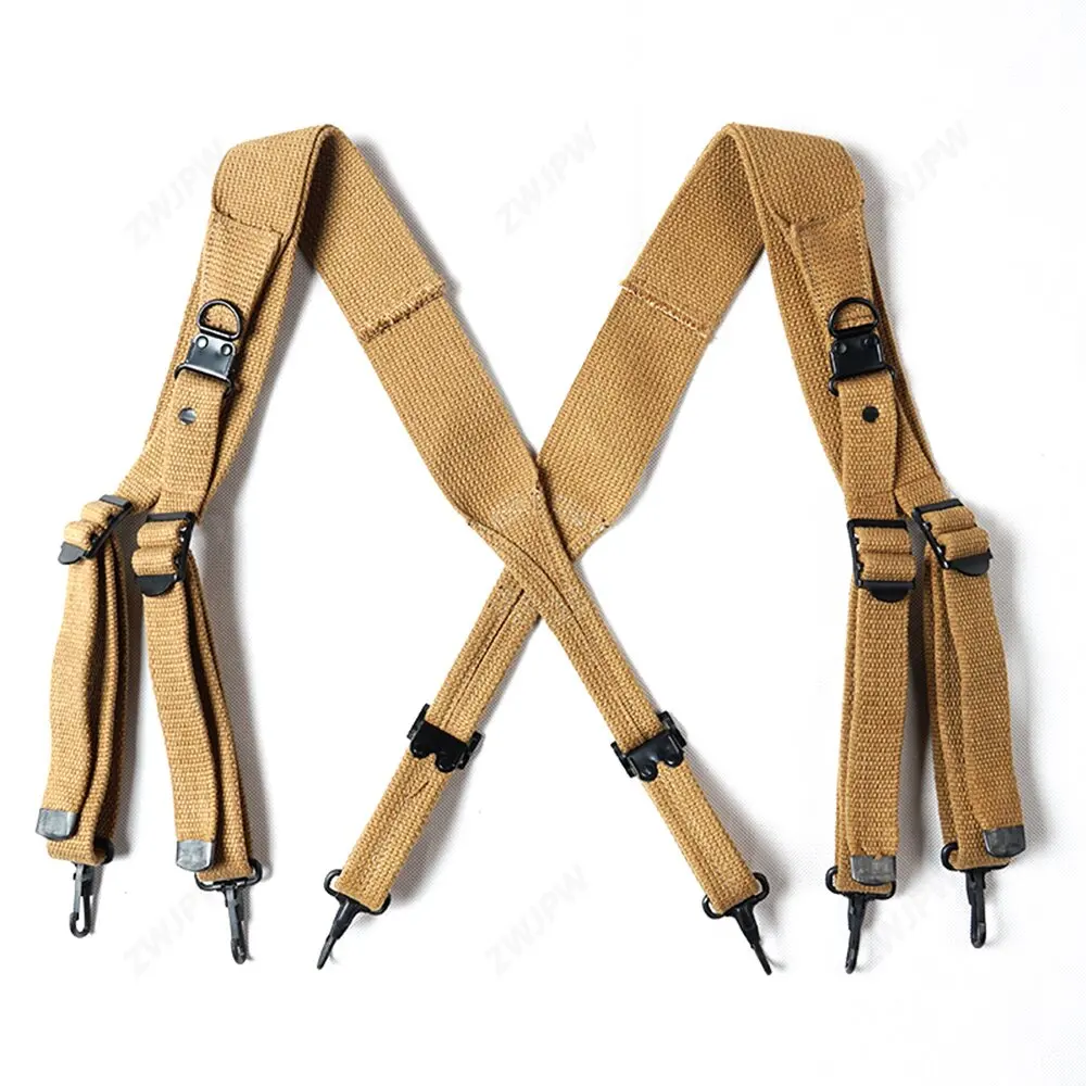 WW2 US ARMY M1936 MILITARY X-TYPE SUSPENDER STRAP AIRBORNE HIGH QUALITY Strengthened Edition-US/105115-