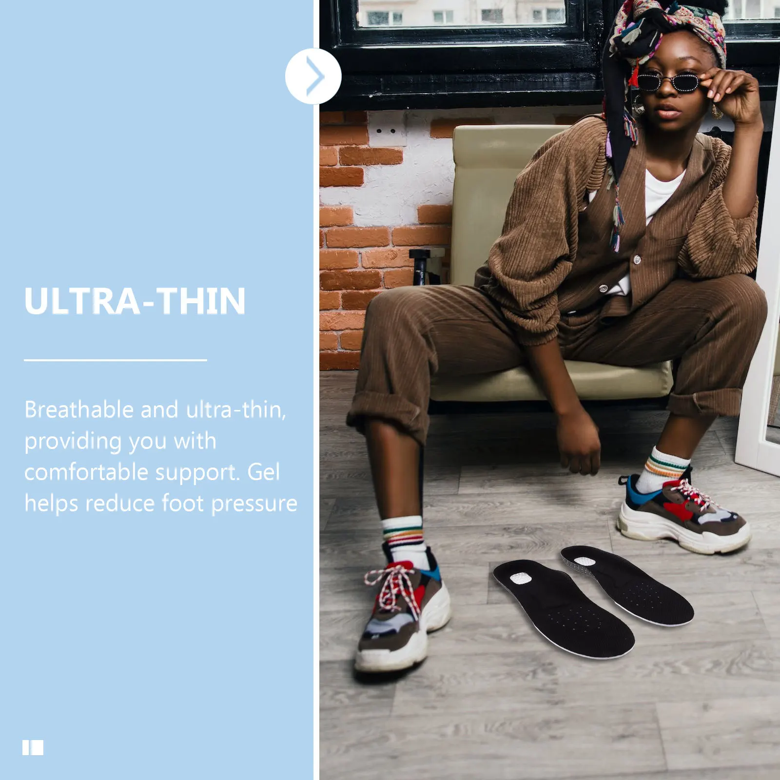 

Anti-Odor Shoe Silicone Gel Insoles For Sports Running Hiking Shoes Ultra-Thin Absorption Insoles Foot Care Tool