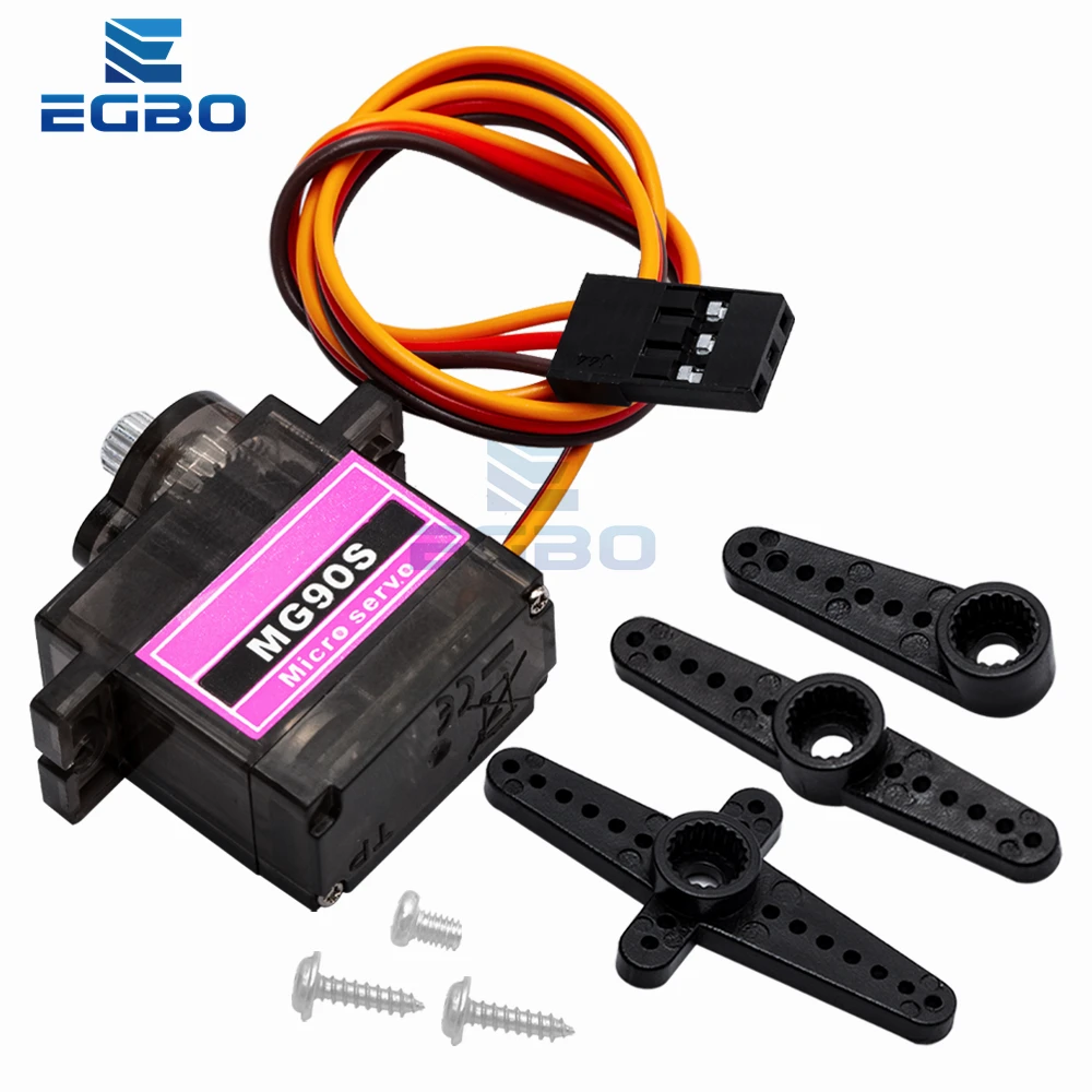 1~5PCS EGBO MG90S Metal gear Digital 9g Servo For Rc Helicopter plane boat car MG90 9G IN STOCK