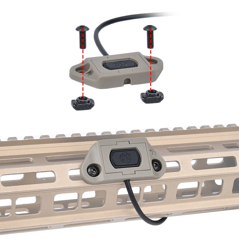 WADSN Tactical Pressão Interruptor Remoto, ModButton, Lanterna Plug Crane, 2.5, 3.5 PEQ, DBAL, OGL, NGAL, SF M300, M600, Hunting Acessórios