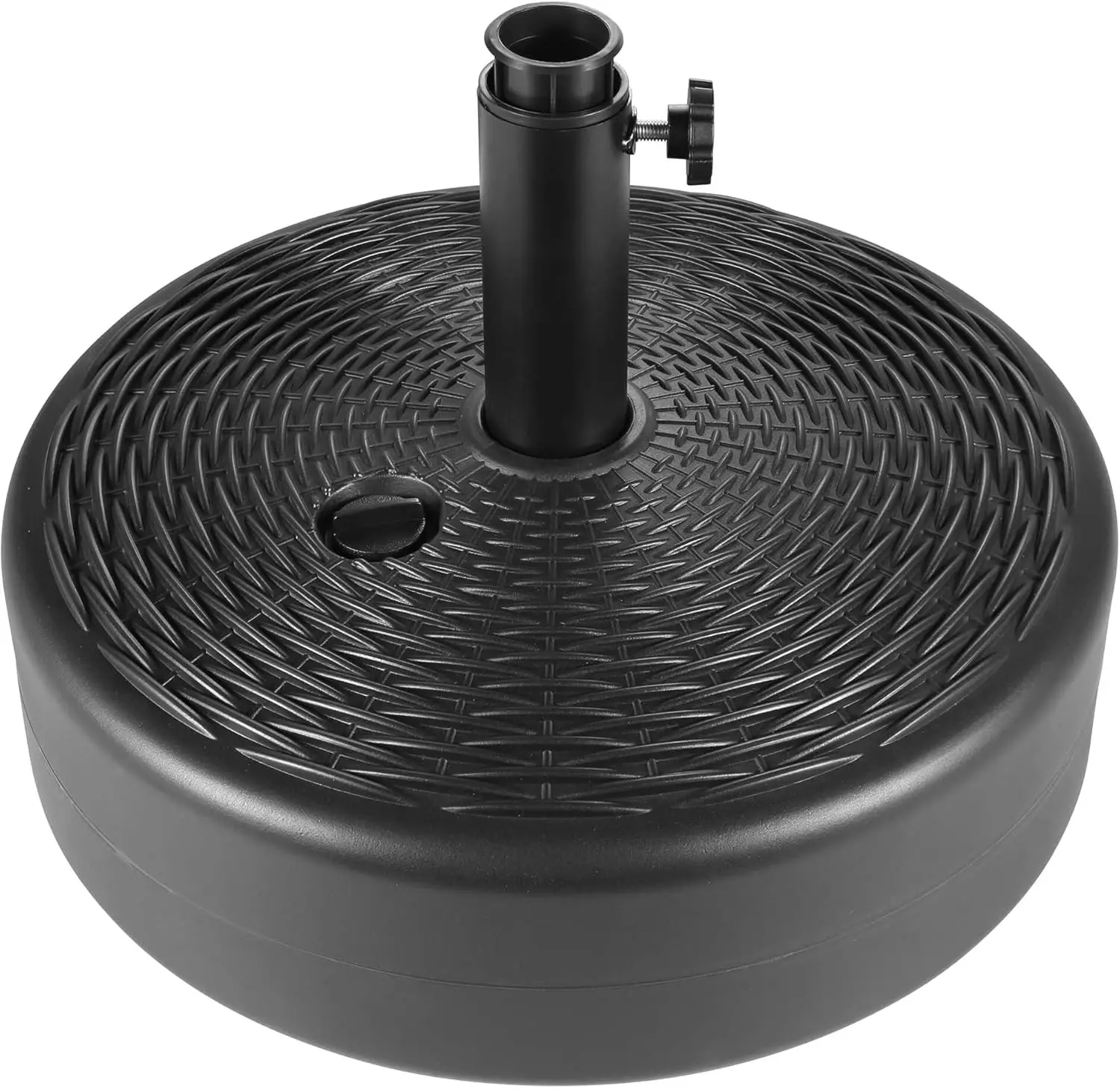 

Heavy Duty 60 lbs Fillable Outdoor Umbrella Base - 17.3" Capacity for Patio, Pool, Deck, Garden, Porch