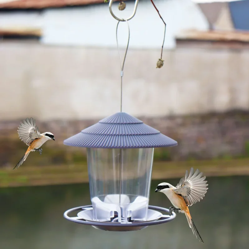 Outdoor garden hanging bird feeder, garden automatic hummingbird feeder