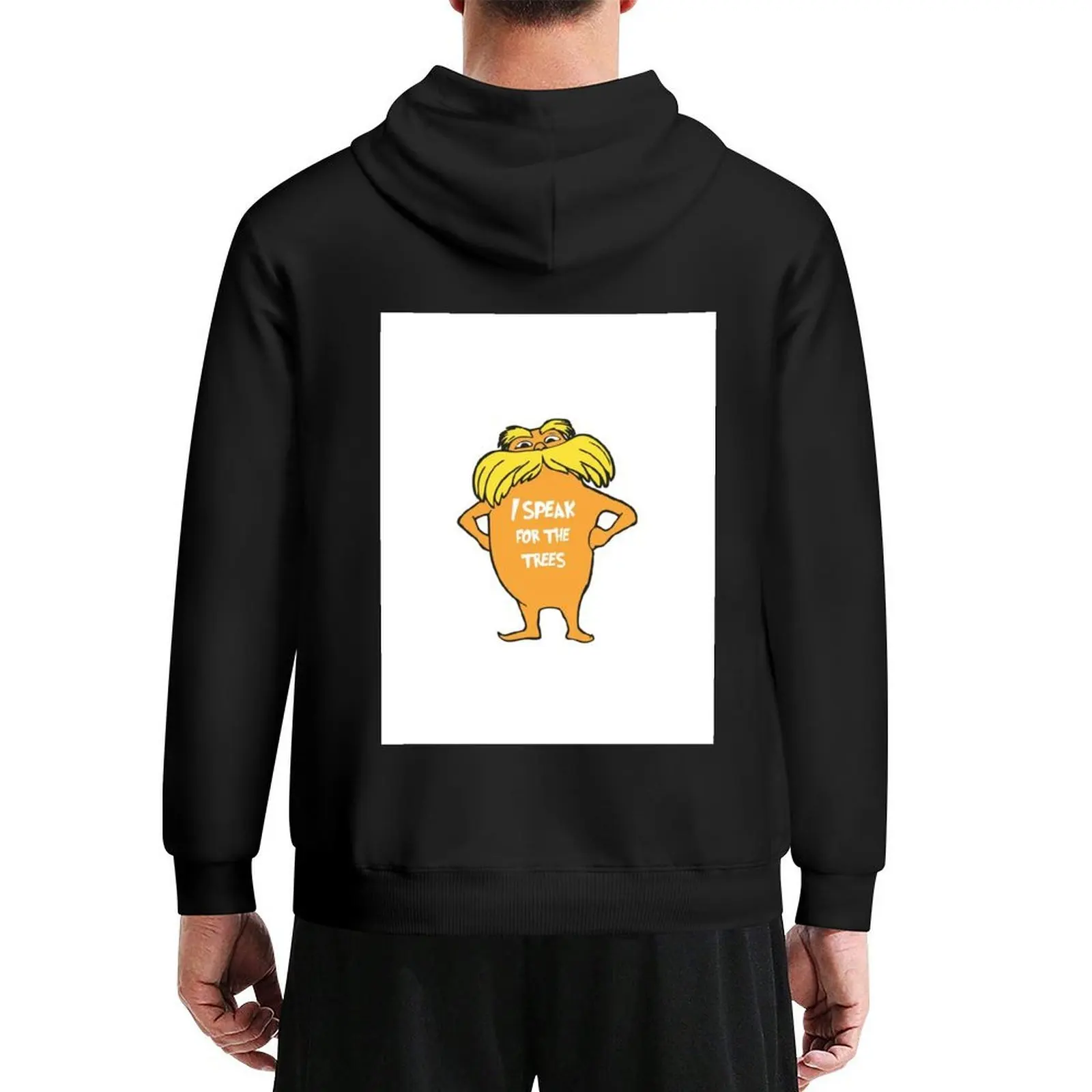 

Lorax I speak for the trees so cute Hoodie hooded shirt autumn clothes men's sweat-shirt set fashion men man hoodie