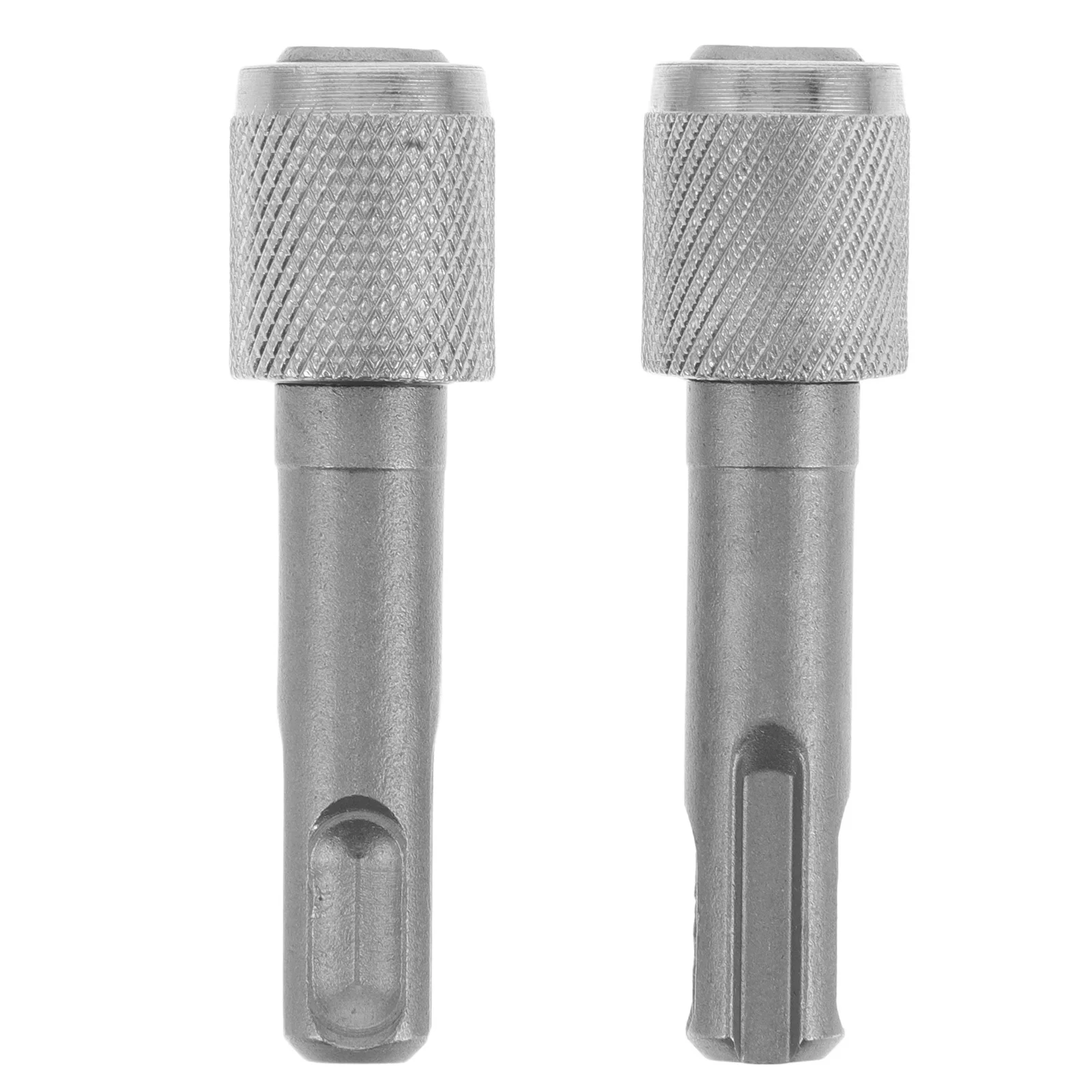

2Pcs Round Shank to Hex Adapter 6.35mm Electric Hammer Conversion Head Telescopic Drill Bit Socket Portable Tool Connector