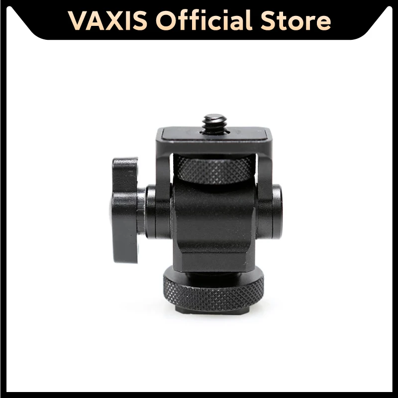 Vaxis Tilting Shoe Adapter Mount 1/4” Thread Hole For Wireless Video System Microphone Monitor