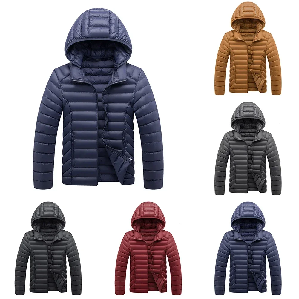 カジュアル アウター 取り外し可能なフード ブラック カジュアル フード付き パファー ジャケット カジュアル ジャケット 新品 状態 フード付き機能