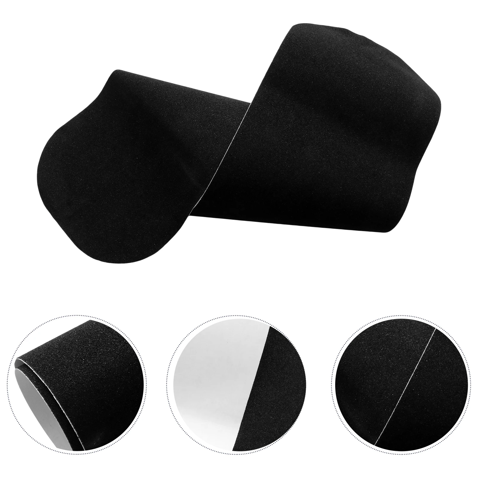 

Skateboard Grip Tape Sheet Black 80x20cm Long-Lasting Adhesive Grip Tape for Scooter Pedal Stairs Multifunctional