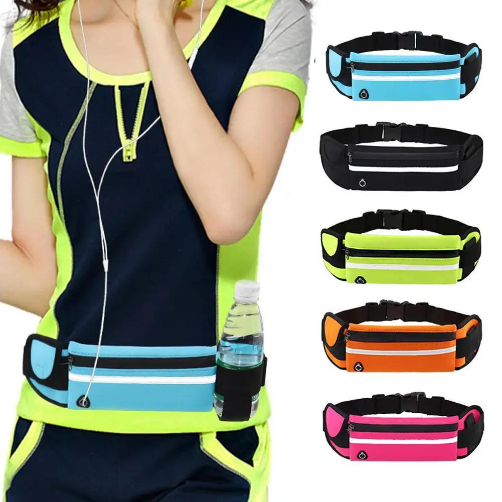 1pcs Running Sports Belt Wasit Pack Pockets For Men Women Hiking Outdoor Stretch Sports Belt Wasit Pack Pockets