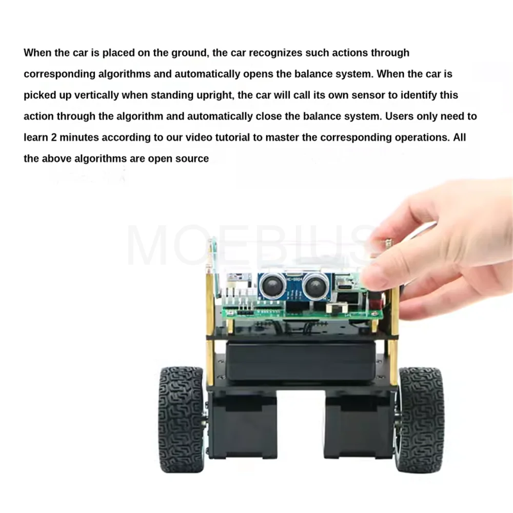 Montierter Schrittmotor 2WD Smart Balance Roboter Auto stm32 Zweirad Selbst ausgleich Auto Kit