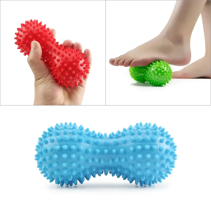 Pvc Peanut Shape Massage Ball Fascia Balls Muscle Relaxation Yoga for Plantar Fasciitis Mobility Back Foot Arch Pain Relief