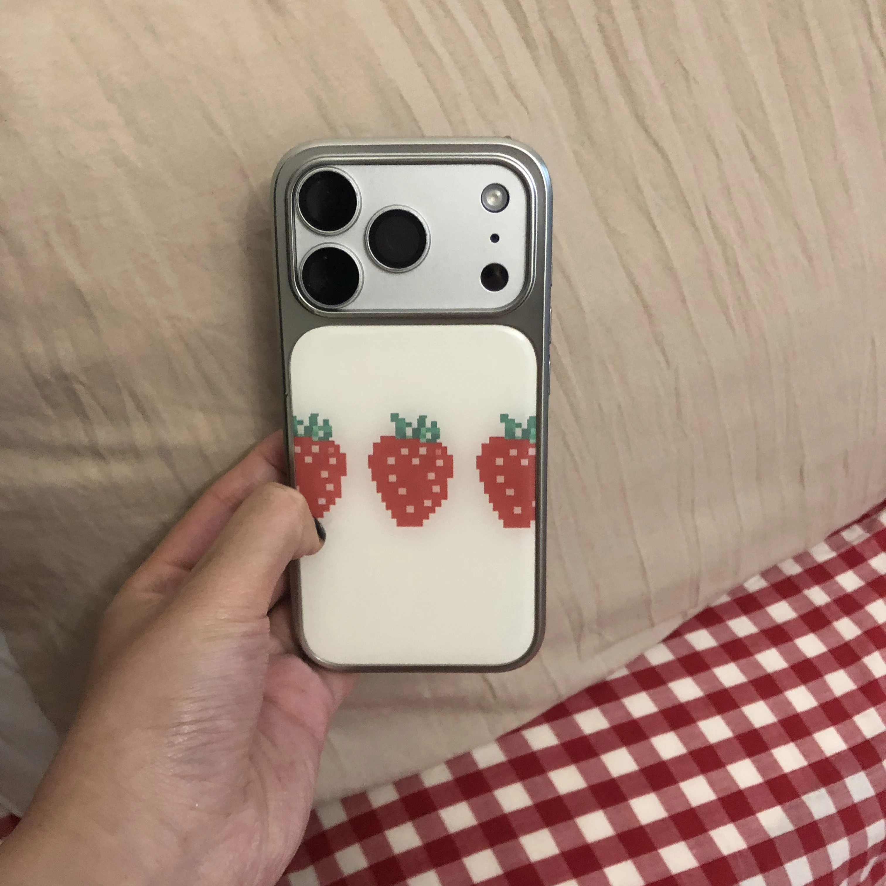 오리지널 딸기 우유 디자인, 한국 스타일의 픽셀 아트, - Phone Cases Samsung 리뷰 및 가격