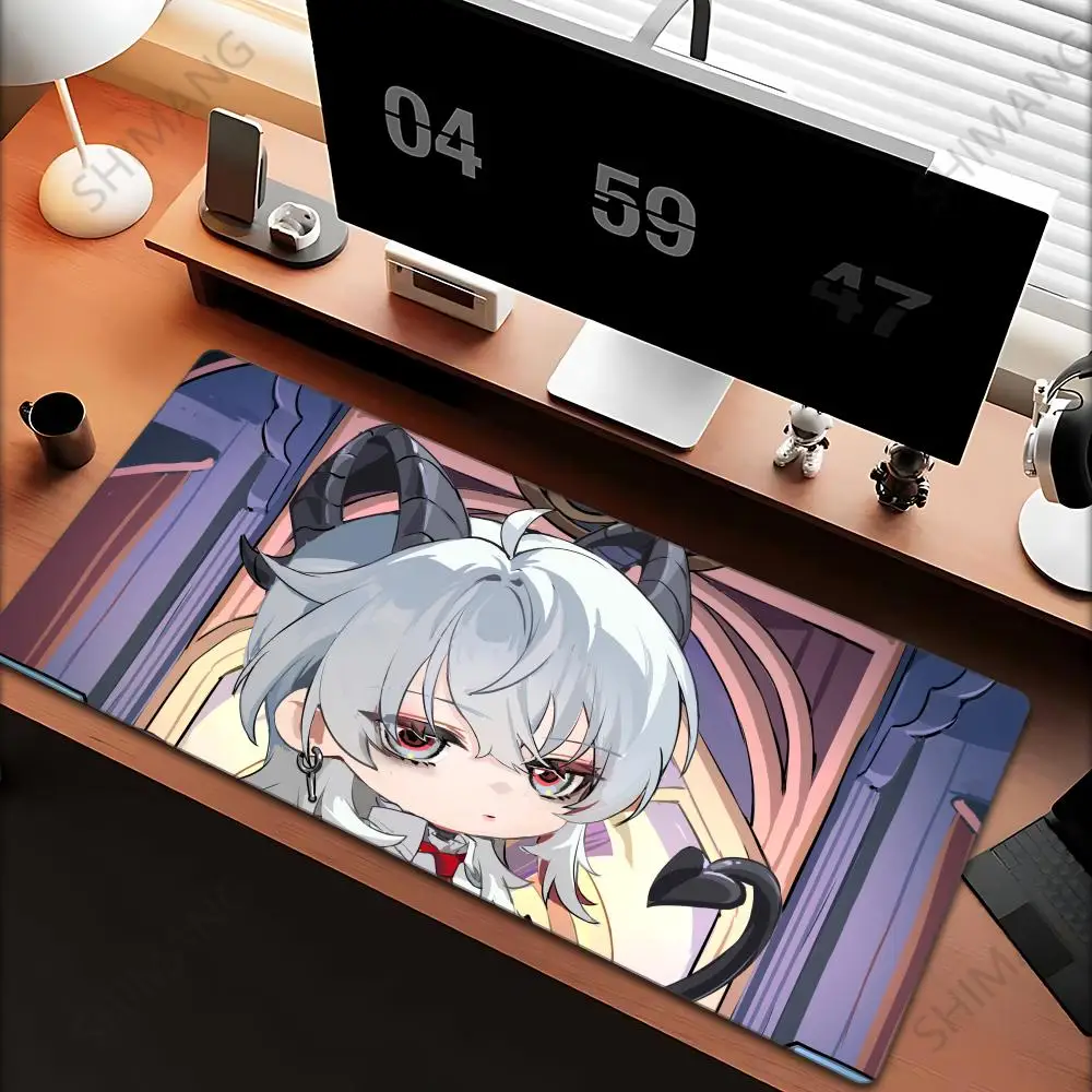

Mouse Pad PC Gamer Wuthering Waves Mousepad Anime Girl Zani Kawaii Desktop Mouse Mat Laptop Gaming Accessories Soft Keyboard Pad