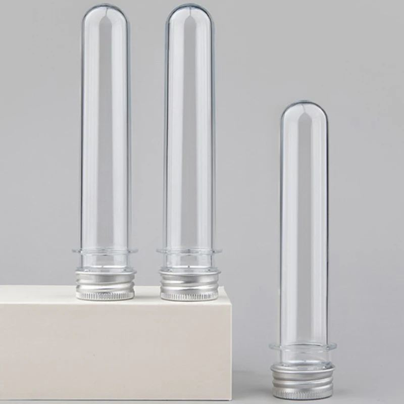 1PC 40ml Plastic Storage Tubes Lab Test Tubes with Screw Lid Round Bottom Candy Cosmetic Travel Lotion Containers