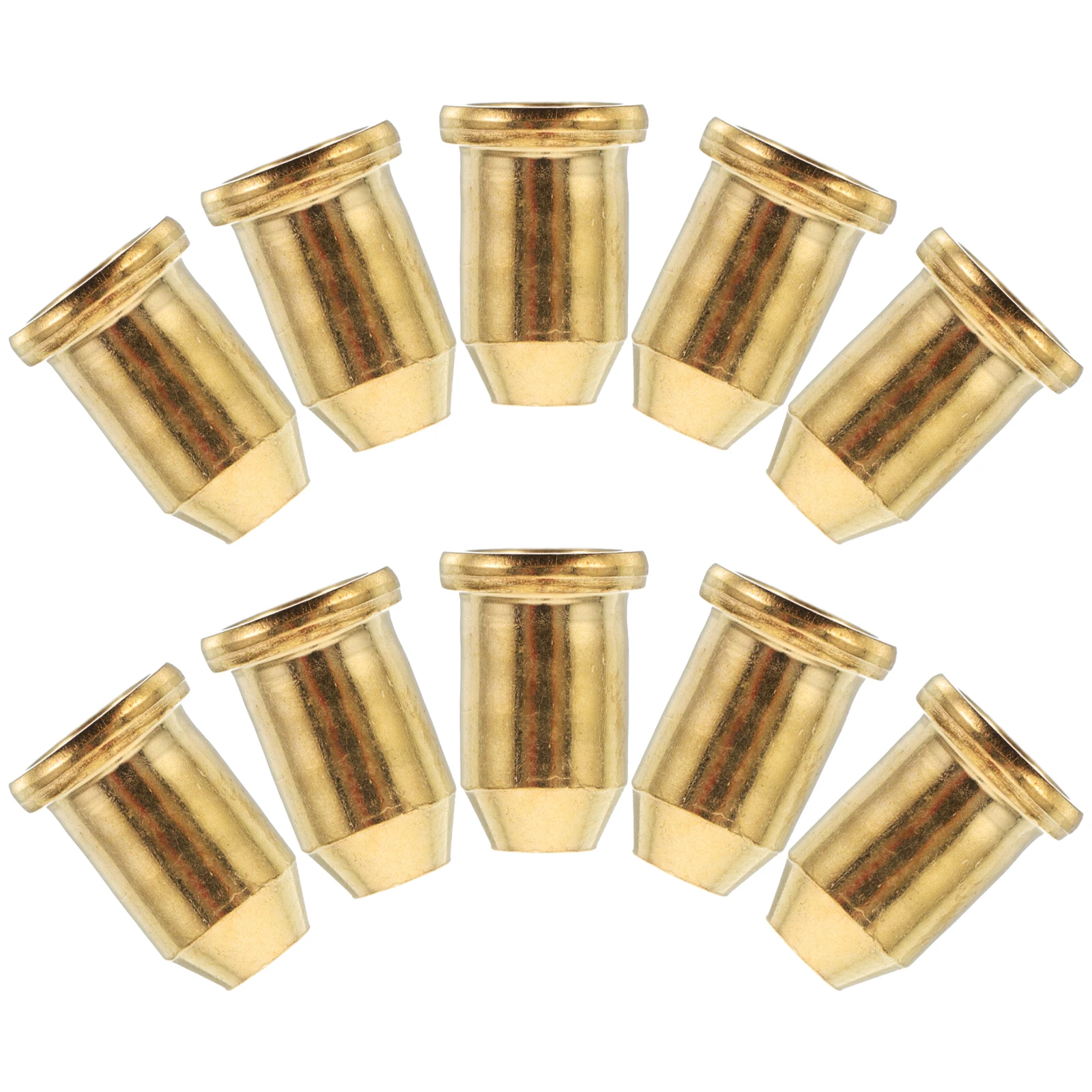 

10pcs Metal String Buckle Electric Guitar Ferrules Holder Mounting Retainers Supplies Through Body Bass Compatible Durable