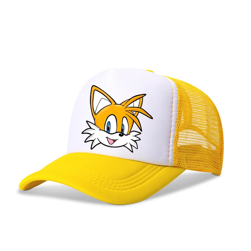 Sonics – casquette de Baseball pour garçons et filles, chapeau en maille respirante pour Sports de plein air, dessin animé mignon, bonnet de soleil réglable, cadeaux d'anniversaire