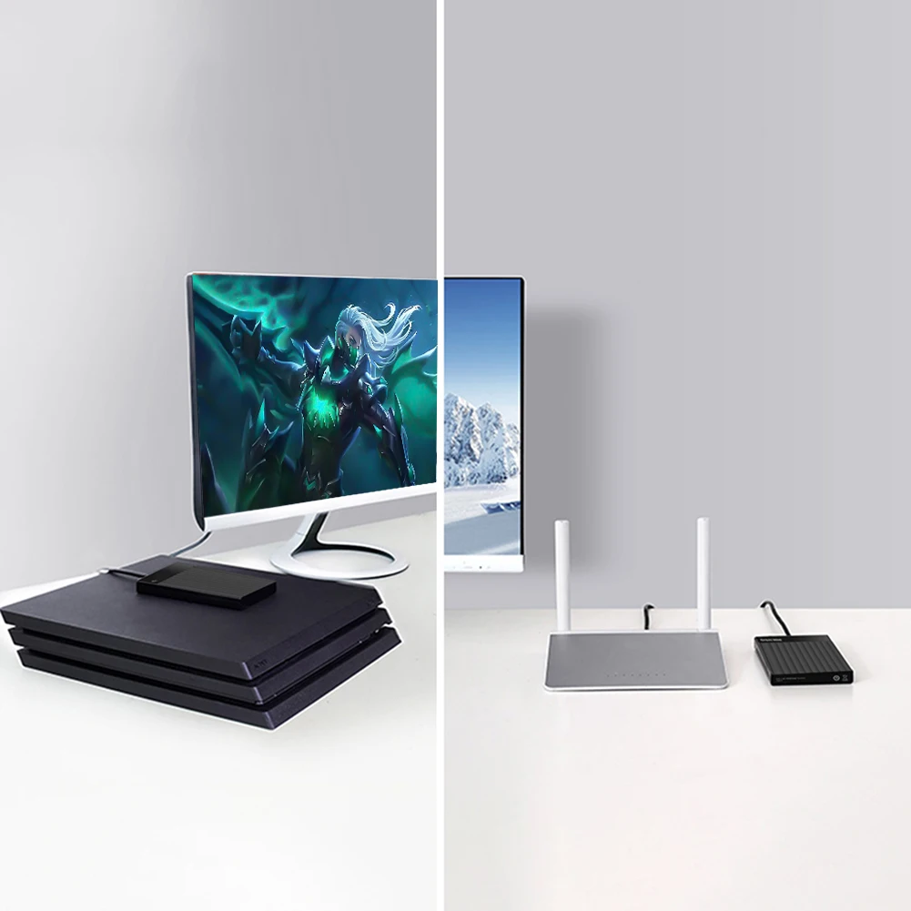 2.5'' SATA to USB 3.0 Hard Drive Enclosure External HDD SSD Case Tool-free Mobile Hard Disk Box for 7mm/9.5mm SSD HDD Enclosure