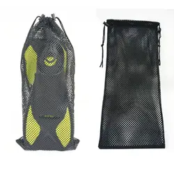 Mesh Drawstring Pouch Bag, Nylon Storage Sack, Mergulho ao ar livre Snorkeling Fins, Calçado Dispositivo Organização Acessórios