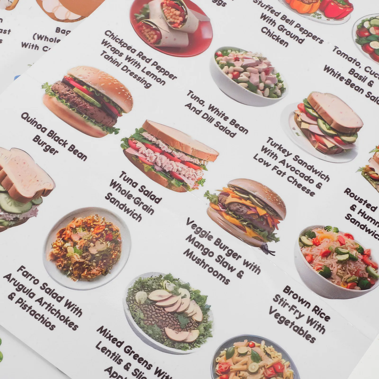 Juego de 3 Pósters Impresos de - Meal Prep Plan reseña y precio