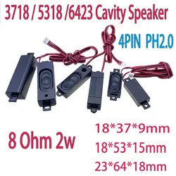 1Pair LCD Monitor/TV Speaker Connector Horn 2W 8R 1853 1635 2364 Loud speaker 16*35*6mm/18*53*9mm/23*64*18mm thickness 18MM