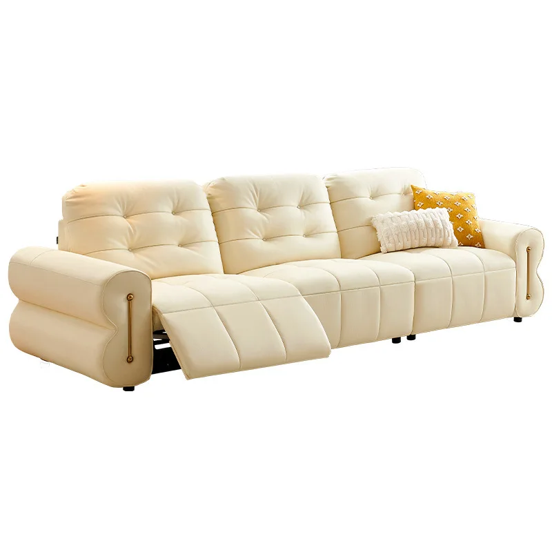 

Puff cloud leather zero against the wall living room cinema sleepable reclining zero gravity function electric sofa