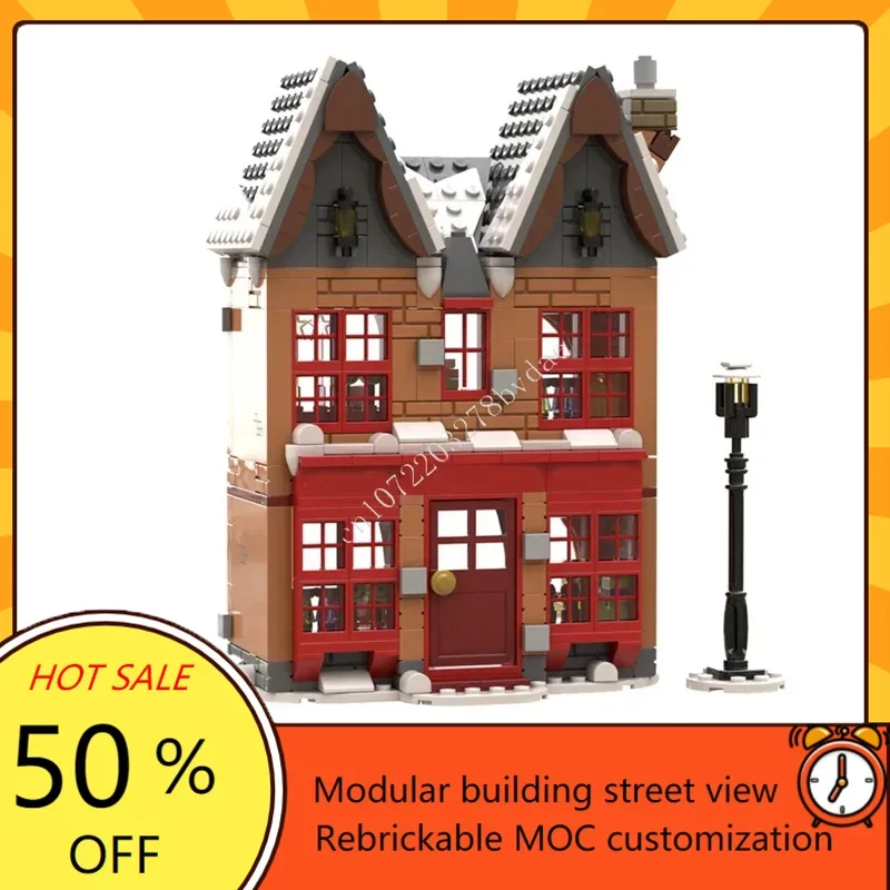 

507 шт. Hogsmeade Village Zonko's Joke Shop модульный MOC креативная модель с видом на улицу строительные блоки DIY образовательная модель игрушки подарки