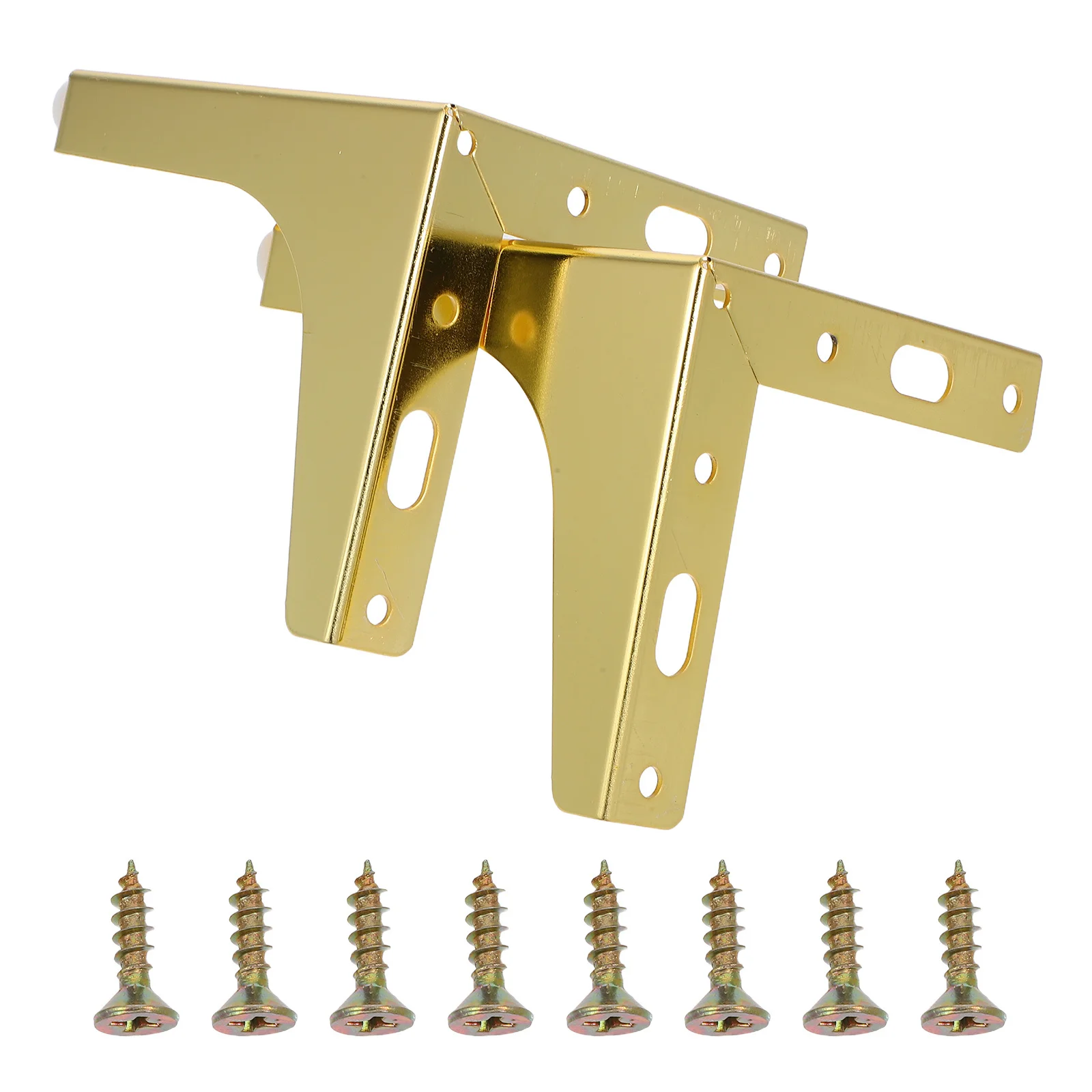 

2Pcs Metal Triangle Furniture Legs for Sofa Couch Cabinet Easy Installation Protective Foot Pads Triangle Feet for Chair