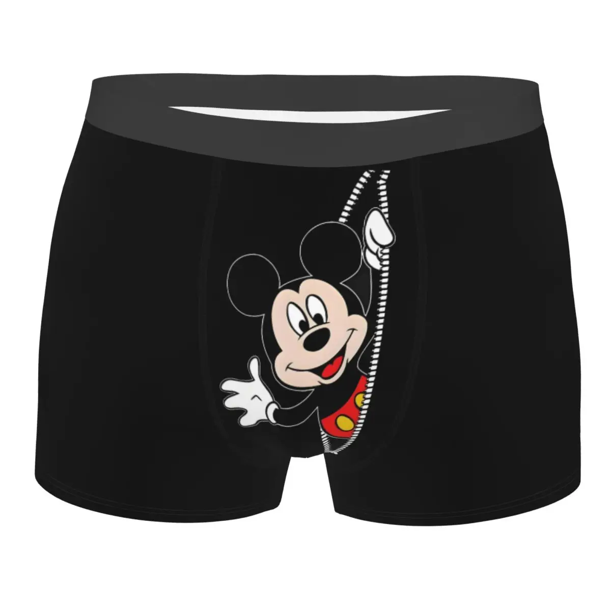 

Мужские трусы-боксеры с принтом Микки Мауса и аниме-дизайном, мягкие, удобные
