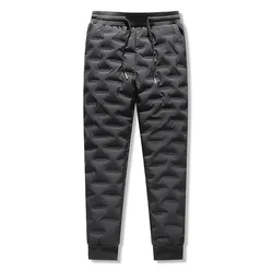 Nieuwe Heren Casual En Koude Bestendige Donsbroek Man Met Winter Verdikking Warm En Winddicht 90 Witte Eend Down Sportbroek