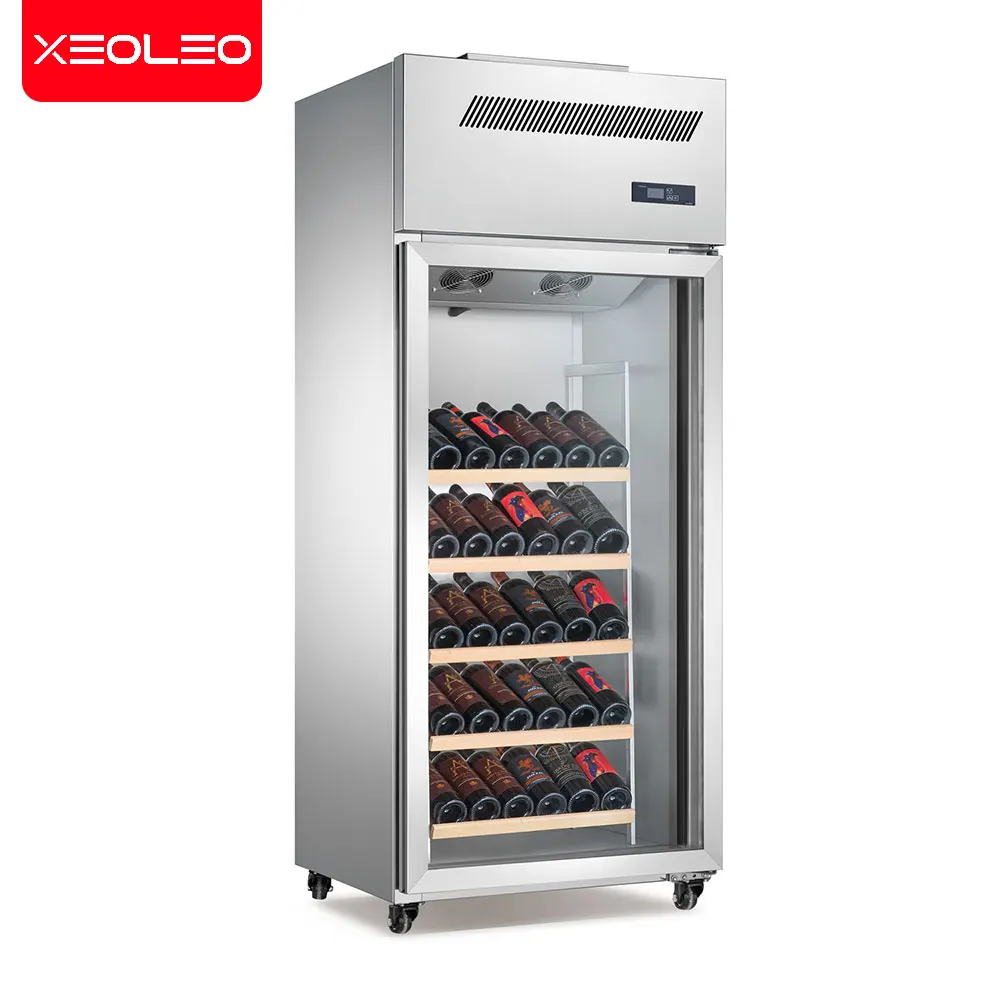 XEOLEO Commercial One Door Mini Compressor Upright Cooler Fridge Display Beer Drinks Cold Air Refrigeration Freezer