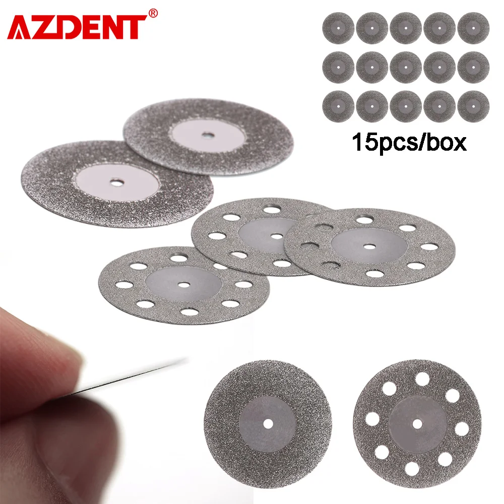 

AZDENT 15 шт./кор. стоматологическая лаборатория полировальный диск режущий двухсторонний дисковый инструмент для полировальной машины стоматологическая полировальная головка 22 мм * 0,45 мм