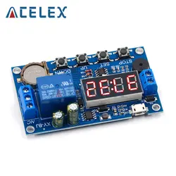 DC 5V Real time Timing Delay Timer Relay Module Switch Control Clock Synchronization Multiple mode control Wiring diagram