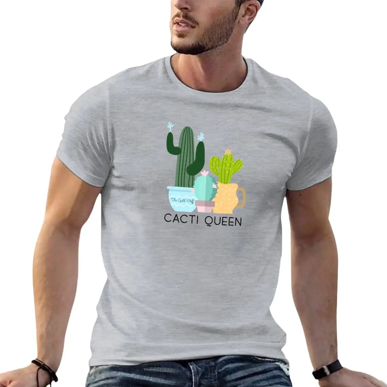 Cacti Queen (v1) T-Shirt aesthetic clothes summer tops new edition men t shirts