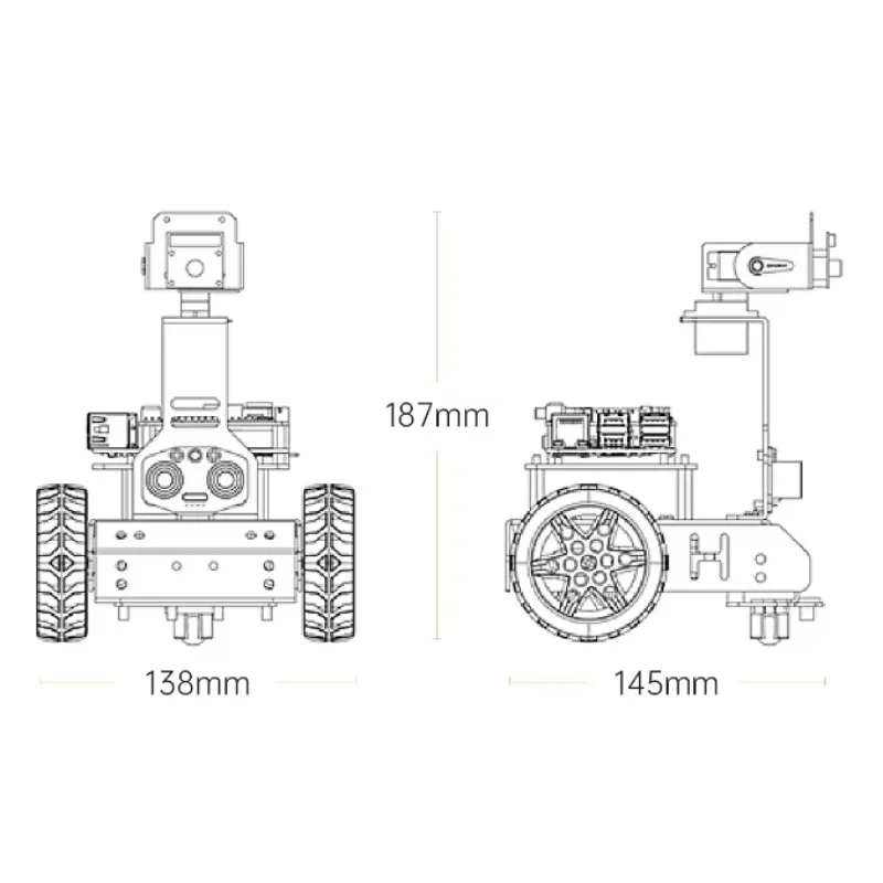 NEW Hiwonder Smart Robot Car for Kids Teaching Aids GoGoPi with Detailed Tutorials and Source Code