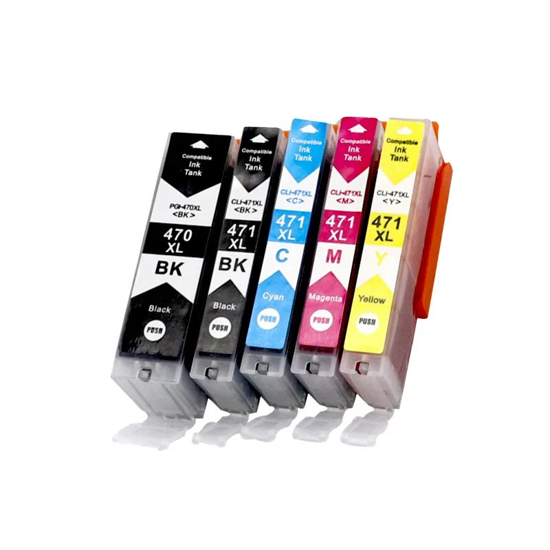 Ink Cartridge Compatible PGI470 CLI471 470 471 for Canon PIXMA MG5740 MG6840 TS5040 TS6040 Printers