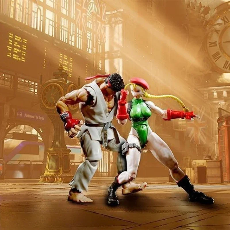 سلسلة بانداي الأصلية S.H.Figuarts 《Street Fighter》Chun - Li,Ken Masters,Sagat Figure Assembly Ornament Toys نموذج قابل للجمع #5