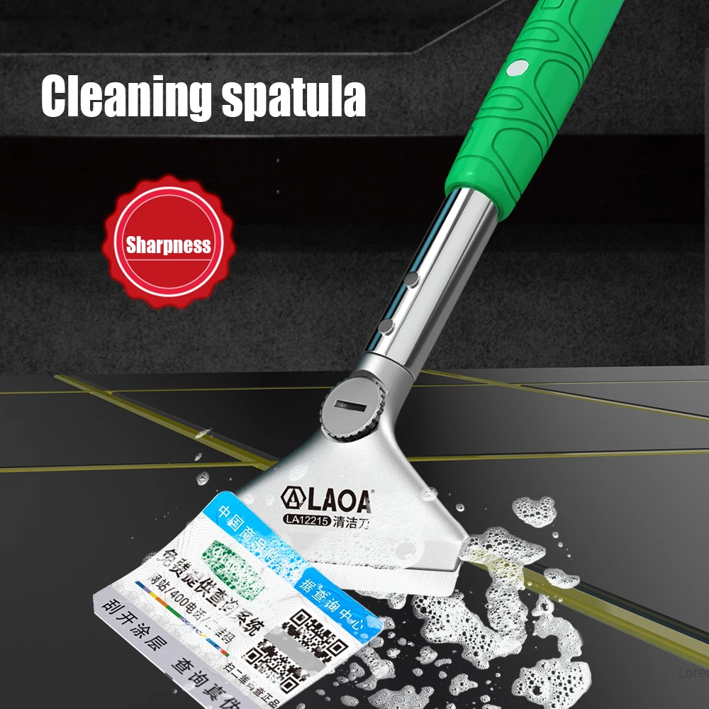 LAOA – pelle de nettoyage, couteau multifonctionnel pour carrelage en verre, grattoir, dissolvant, spatule, outil domestique, utilisation pour fenêtre