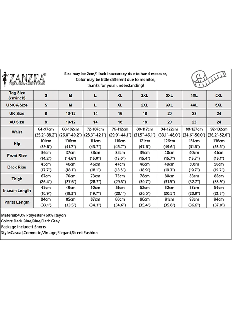 ZANZEA سراويل صيفية للسيدات بطول العجل موضة 2025 بخصر عالٍ وجيوب متينة غير رسمية سراويل فضفاضة عتيقة بخصر مطاطي #6