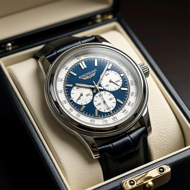 Nouvelle Montre de Luxe en Cuir pour Homme, Montre à Quartz à 3 Cadrans, Haute Qualité, Idéale pour Étudiants, Cadeau, Reloj Hombre