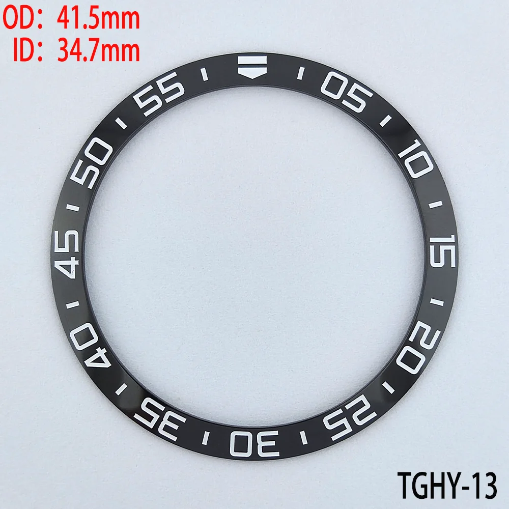 OD:39mm 40.7mm 41.5mm 42.9mm TGHY7-18 Watch Bezel TAG Sloping Luminousand non lumi Watch Ring Ceramic Bezel Insert Replacement