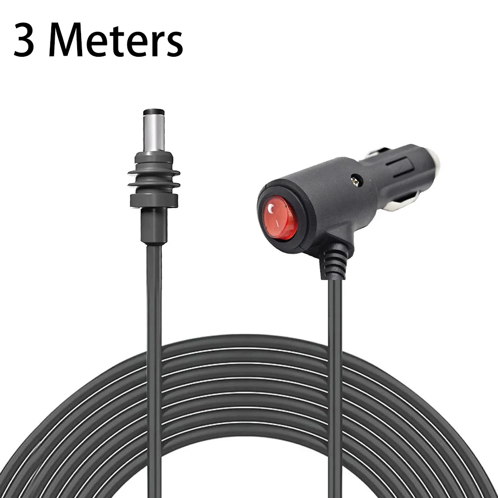 1pcs DC Car Power Cable With Switch 3/5 M 12-48V PVC Pure Copper For Starlink Mini DC Power Cable Car Accessories