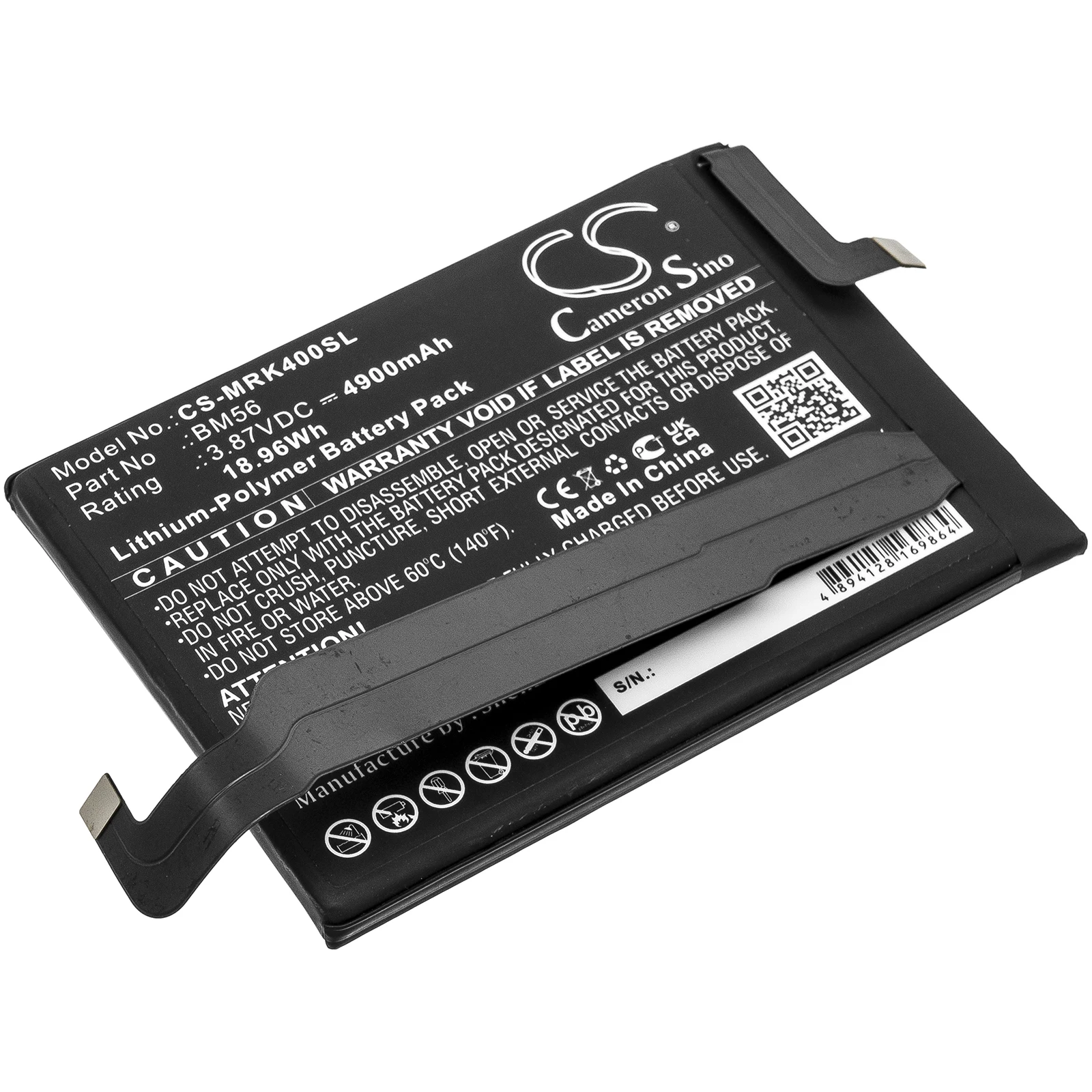 

Li-Polymer Mobile Smartphone Battery for Poco, Redmi | 3.87V, 4900mAh | Compatible with Models: F3 GT 5G, M2104K10I, K40 Game
