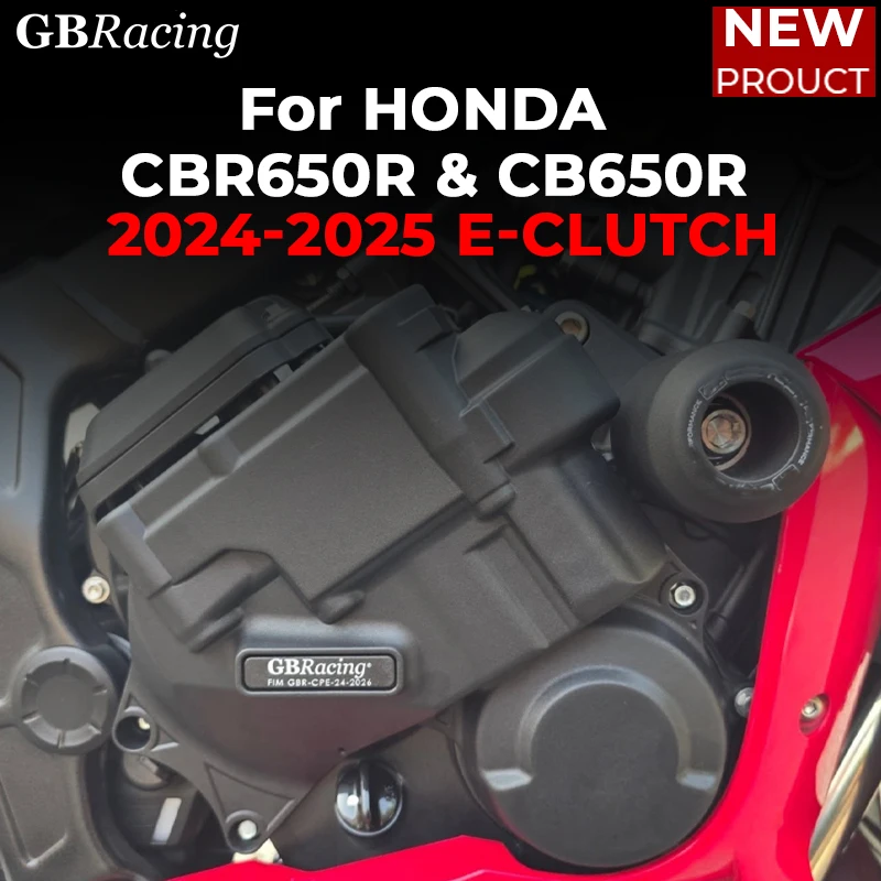 

For HONDA 2024-2025 CBR650R/CB650R Gbracing Secondary Engine Cover: Defends E-Clutch (Effortless Gear Changes) & Alternator