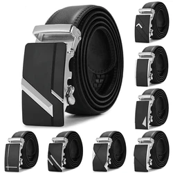 Men's Belts Fashion Pu Leather Alloy Automatic Buckle Belt Business Casual Designer Belt High Quality Luxury Male Waistband